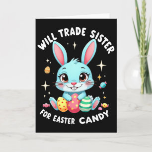 Tarjeta Cambiaré Hermana Por Caramelo De Pascua Divertida