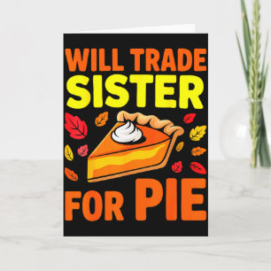 Tarjeta Cambiaré Hermana Por Tarta Camiseta Niños Hermano