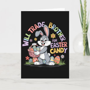 Tarjeta Cambiaré Hermano Por Caramelo De Pascua Divertido