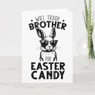 Tarjeta Cambiaré Hermano Por Dulces De Pascua Divertida Fa