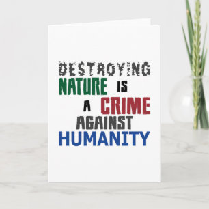 Tarjeta Cambio climático futuro planeta Tierra CO2 regalo 