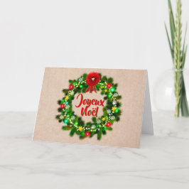 Tarjeta Cambio de texto Carte de voeux joyeux Noël Saludo