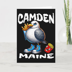 Tarjeta Camden Maine Gaviota Divertida Patatas Fritas Recu