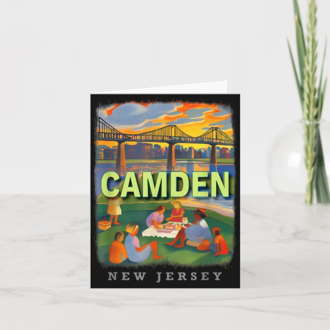 Tarjeta Camden New Jersey Nj Waterfront Delight Sd018  (Anverso)