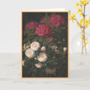 Tarjeta Camellias Y Rhododendros