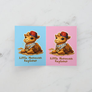 Tarjeta Camello Explorador Marroquí Pequeño Personalizado