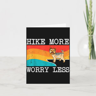 Tarjeta Camina más, preocúpate menos gráfico de Yorkshire 