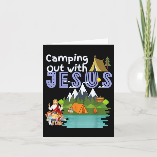 Tarjeta Caminando Con Jesús Campamento De Verano Vbs Chris (Anverso)