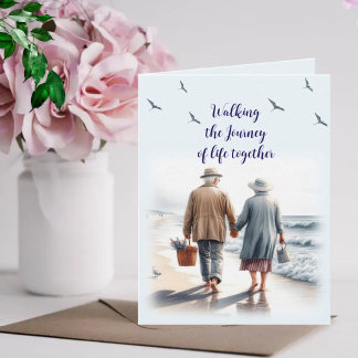 Tarjeta Caminando el viaje de la vida - Mayores