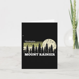 Tarjeta Caminando por Washington Monte Rainier Trees Natur