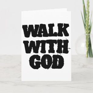Tarjeta Caminar con Jesús Dios Hombres Mujeres Cristianas