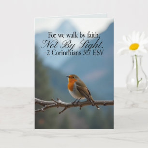 Tarjeta Caminar por fe, no por vista 2 Corintios 5:7
