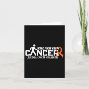 Tarjeta Caminata contra el Cáncer- Leucemia Cáncer de apoy