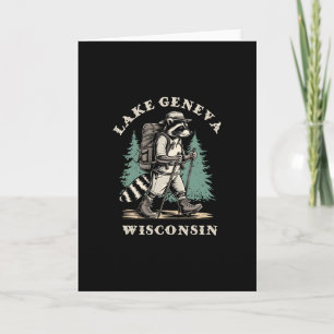 Tarjeta Caminata de aventura en el lago Geneva Wisconsin l