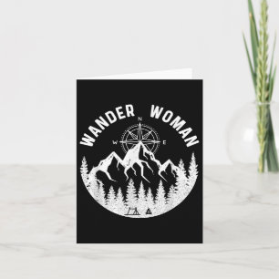 Tarjeta Caminata de mujeres Wander Adventure Camping Women