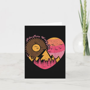 Tarjeta Caminata trekking hike más preocúpate menos 