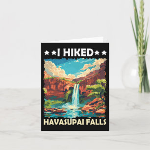 Tarjeta Caminé por Havasupai Falls Gran Cañón Camping