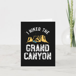 Tarjeta Caminé Por La Camiseta Del Gran Cañón, En Arizona.