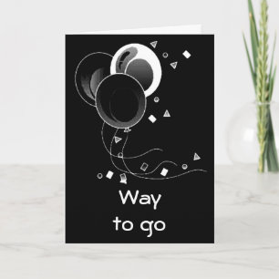 TARJETA CAMINO A IR - FELICITACIONES SOBRE LA GRADUACIÓN