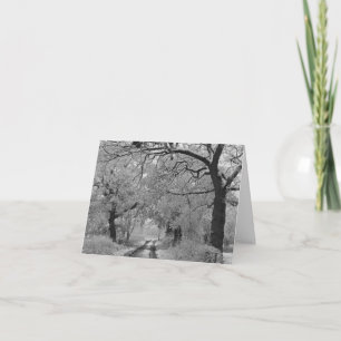 Tarjeta Camino al campo en invierno: Cheshire