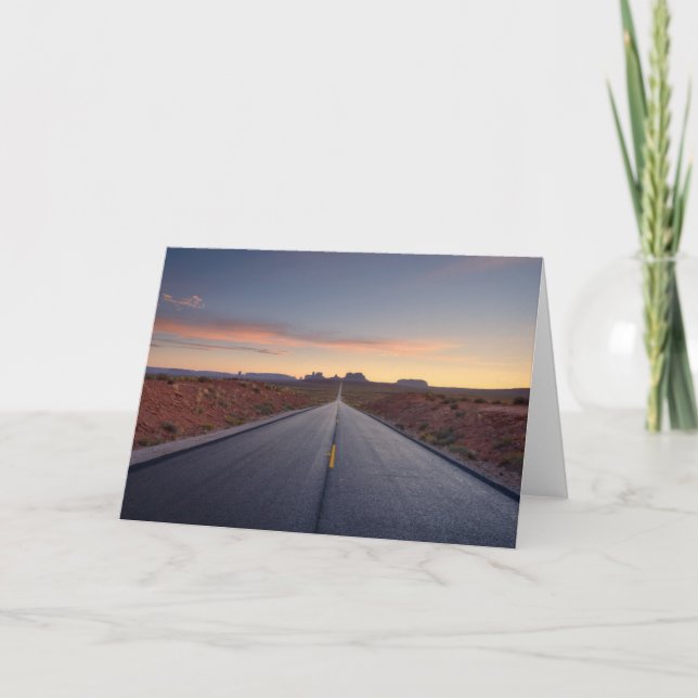 Tarjeta Camino al Parque Tribal del Valle del Monumento (Anverso)