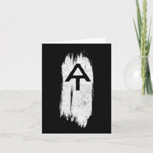 Tarjeta Camino Appalachiano Blanco En Senderismo Minimalis