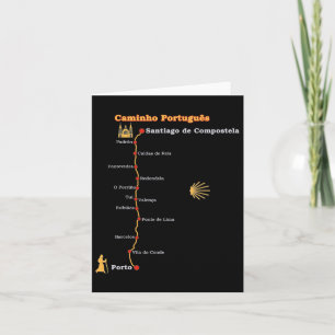 Tarjeta Camino Caminho Português De Santiago Camino