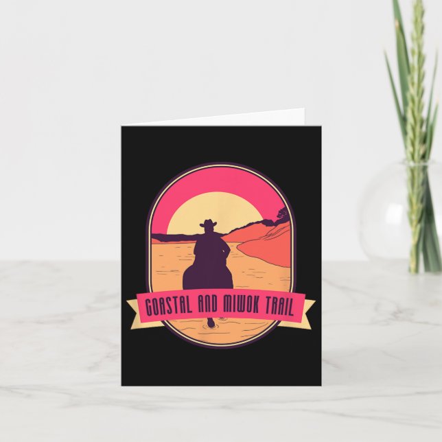 Tarjeta Camino Costero Y Miwok - Rodeo Beach Horseback Ri (Anverso)