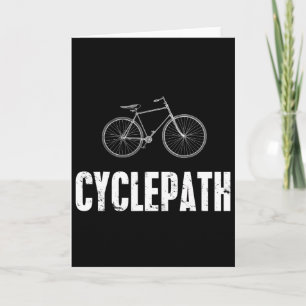 Tarjeta Camino de ciclo Divertido Ciclismo Ciclismo de mon