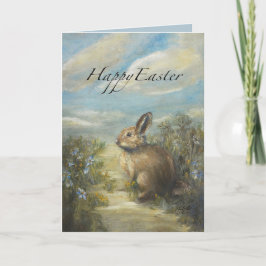 Tarjeta Camino de conejos PASCUA 5 x 7"