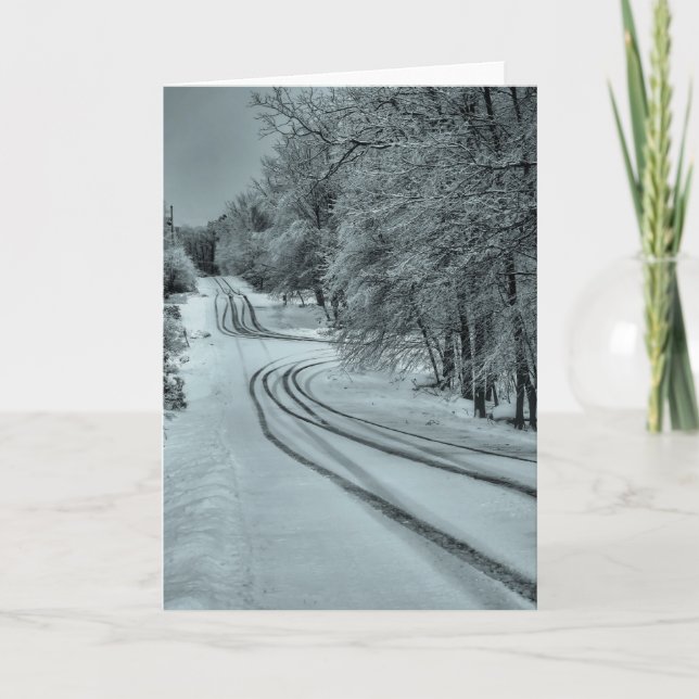 Tarjeta Camino de invierno (Anverso)