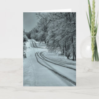 Tarjeta Camino de invierno