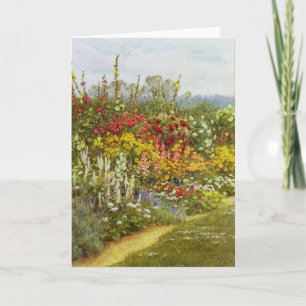 Tarjeta Camino de la hierba y de la flor
