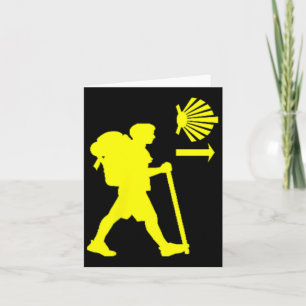 Tarjeta Camino De Santiago De Compostela España Peregrino 