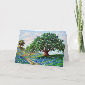 Tarjeta "Camino del Bluebonnet" (tarjeta en blanco)