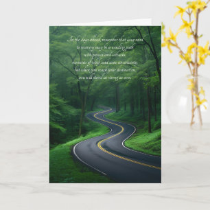 Tarjeta Camino Forestal Largo y Sinuoso de Recuperación de