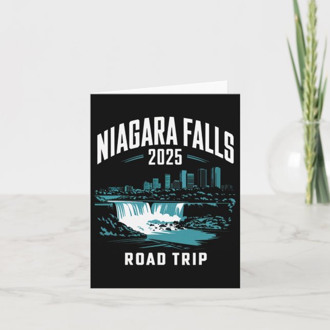 Tarjeta Camino por las Cataratas del Niágara 2025 Familia  (Anverso)