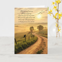 Tarjeta Caminos Campestres Sentimentales Pensando en Ti