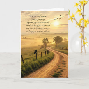 Tarjeta Caminos Campestres Sentimentales Pensando en Ti