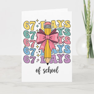 Tarjeta Camión 100 Días De Escuela 67º Día De Escuela Seis