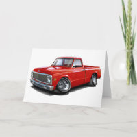 Camión 1970-72 del rojo de Chevy C10