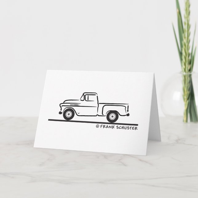Tarjeta Camión Chevy 1955 (Anverso)