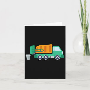 Tarjeta Camión de basura reciclaje de residuos Día de la T