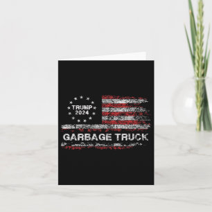 Tarjeta Camión de basura - Trump apoya la basura de Trump