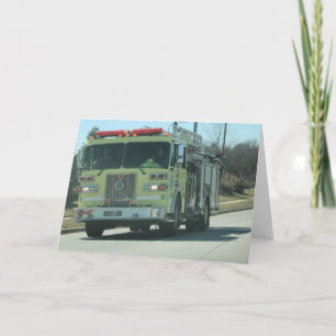 Tarjeta Camión de bomberos