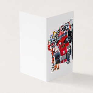 Tarjeta Camión de bomberos de Navidades personalizados