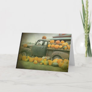 Tarjeta Camión de calabaza