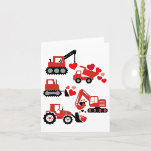 Tarjeta Camión de Construcción Te Encuentro Divertido Niño
