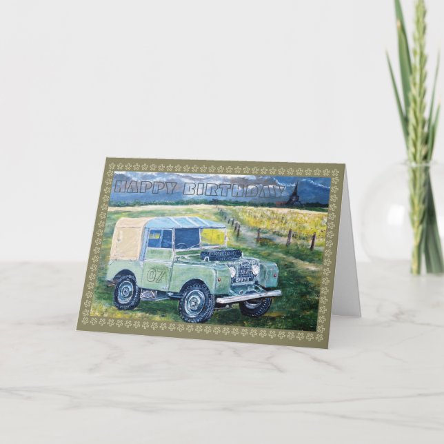 Tarjeta Camión de granja antiguo (Anverso)