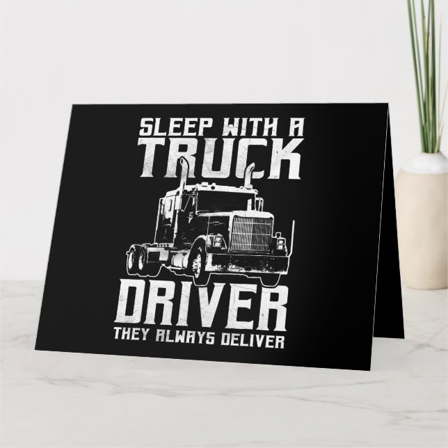 Tarjeta Camión de remolque de remolque de regalo de camion (Anverso)